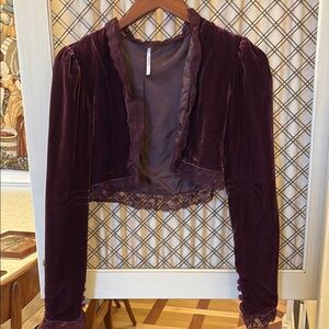 Vintage Velvet Burgundy Jacket